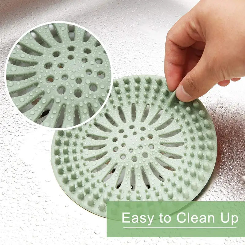 5pcs Durable Silicone Hair Catcher for Drains