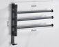 Rotatable Space Aluminum Towel Rack for Bathroom