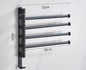 Rotatable Space Aluminum Towel Rack for Bathroom