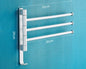 Rotatable Space Aluminum Towel Rack for Bathroom