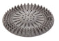 Gray silicone brush on a white background