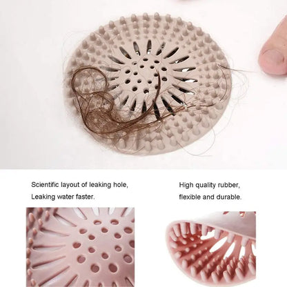 5pcs Durable Silicone Hair Catcher for Drains