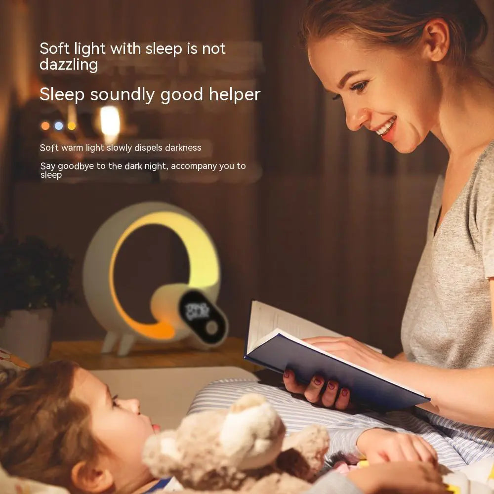 Sunrise alarm clock with bluetooth audio