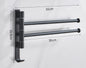Rotatable Space Aluminum Towel Rack for Bathroom